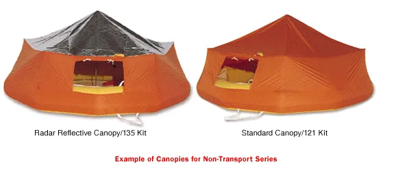 Life Raft (T2) ,Classic Rafts, Single Tube,  FAA Type II, 2-Man