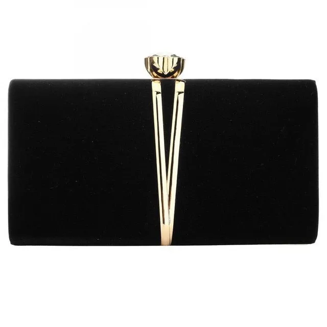 Luxurious Black Evening Clutch Bag Comes in 4 Elegant Colors