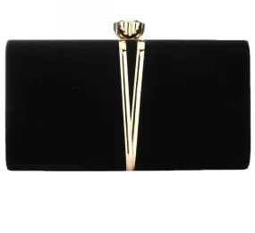 Luxurious Black Evening Clutch Bag Comes in 4 Elegant Colors