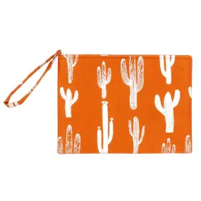 Madeline Love - Metallic Cactus Patterned Pouch Clutch Bag