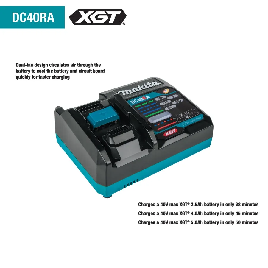 Makita GRJ02M1 40V max XGT® Brushless Cordless AVT® Orbital Recipro Saw Kit (4.0Ah)