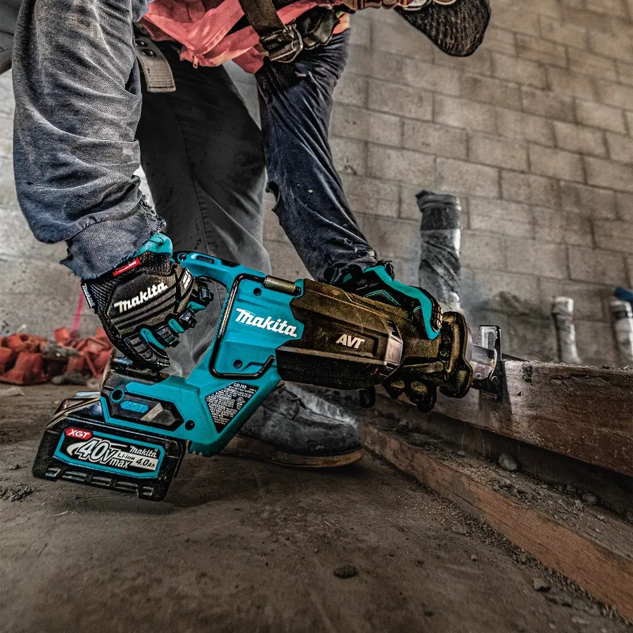 Makita GRJ02M1 40V max XGT® Brushless Cordless AVT® Orbital Recipro Saw Kit (4.0Ah)