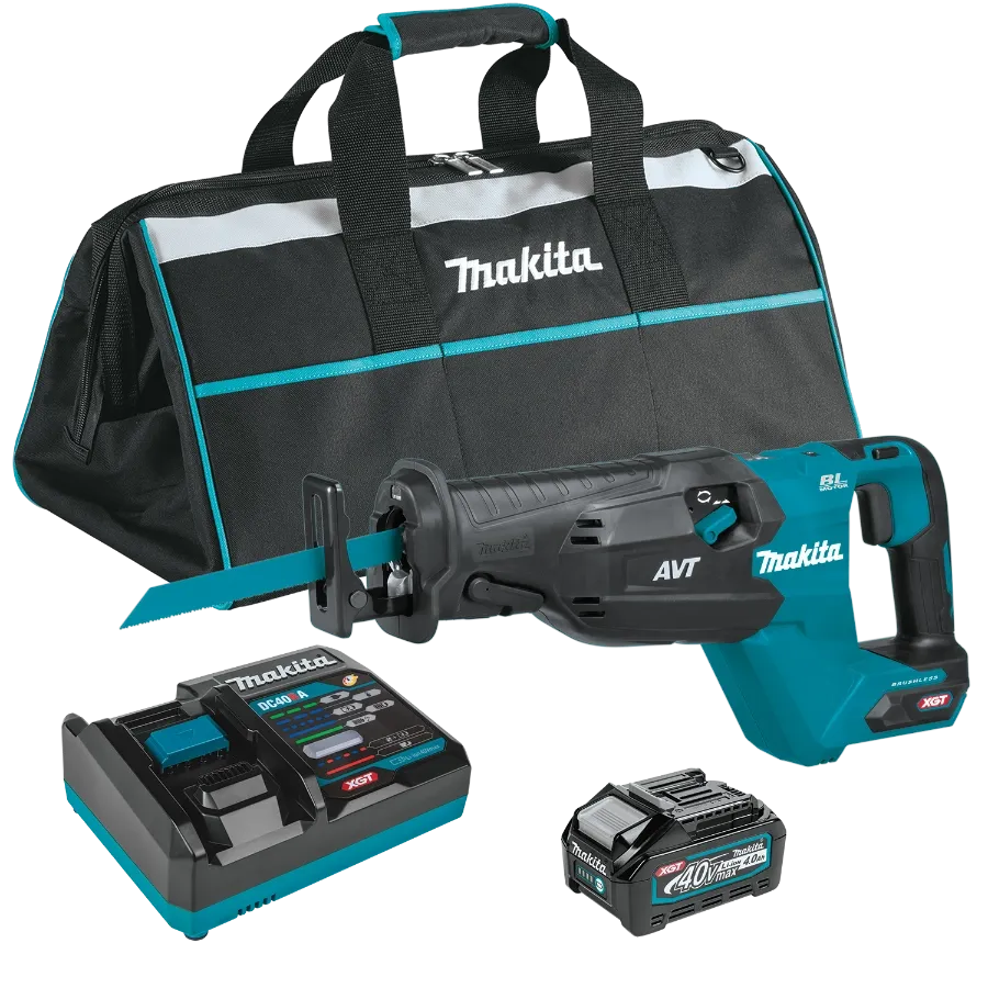 Makita GRJ02M1 40V max XGT® Brushless Cordless AVT® Orbital Recipro Saw Kit (4.0Ah)