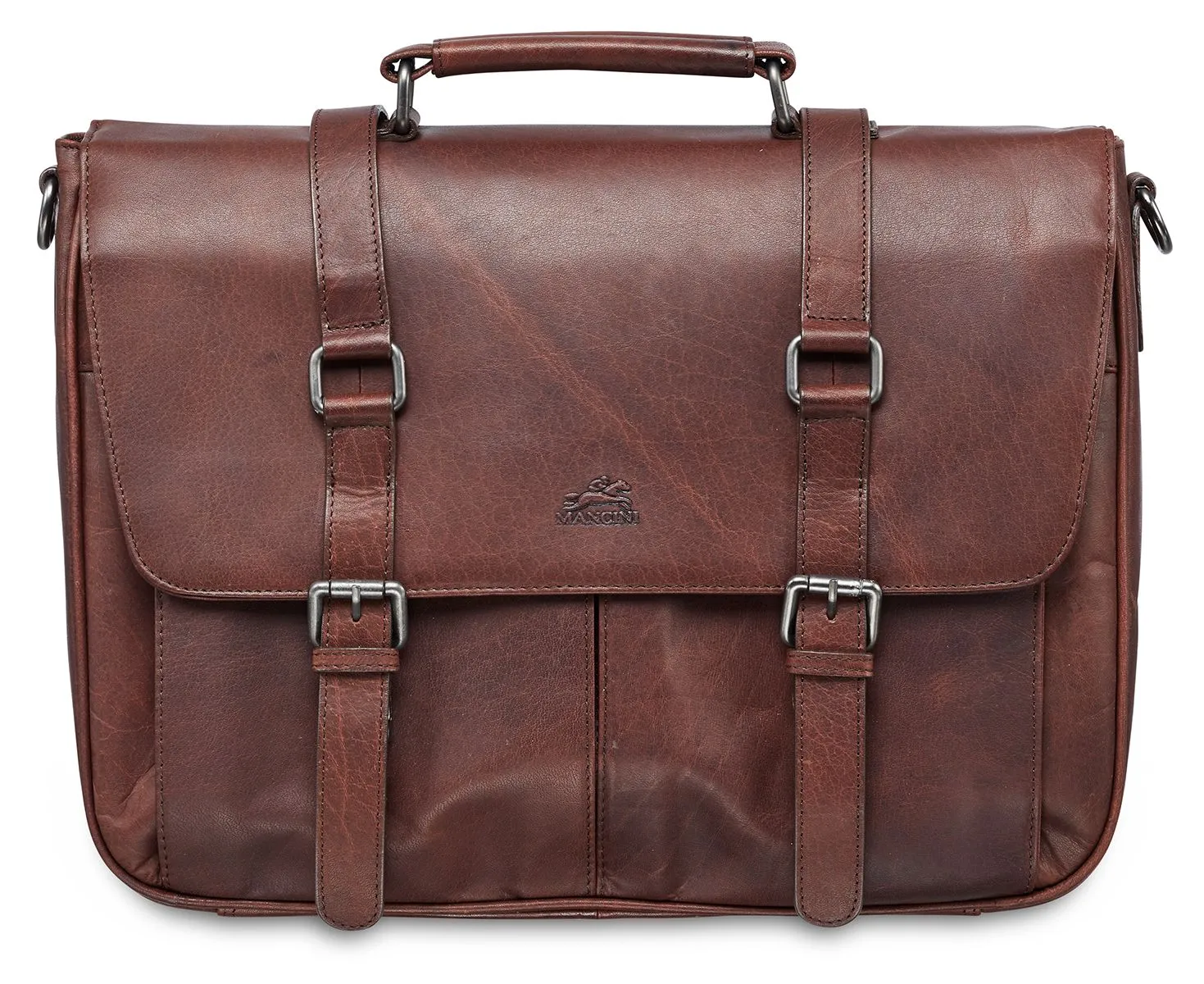 Mancini Buffalo Collection Leather Briefcase