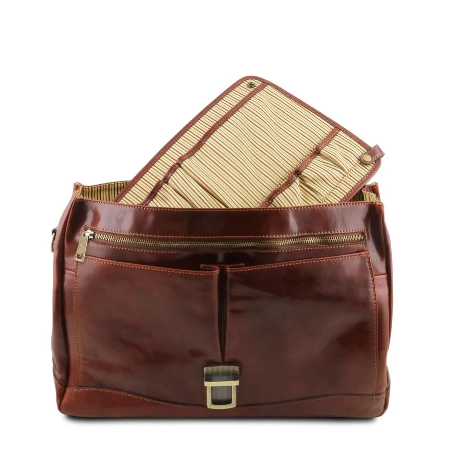 Mantova Leather Briefcase Bag