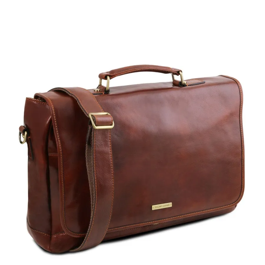 Mantova Leather Briefcase Bag