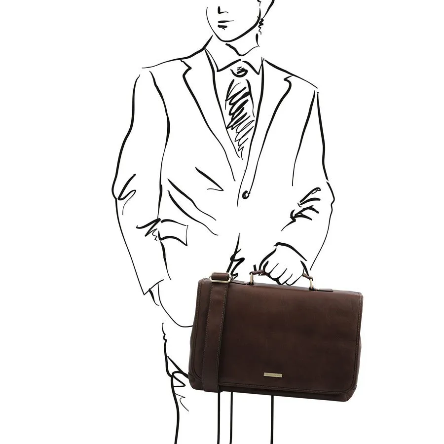 Mantova Leather Briefcase Bag