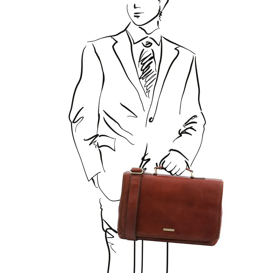 Mantova Leather Briefcase Bag