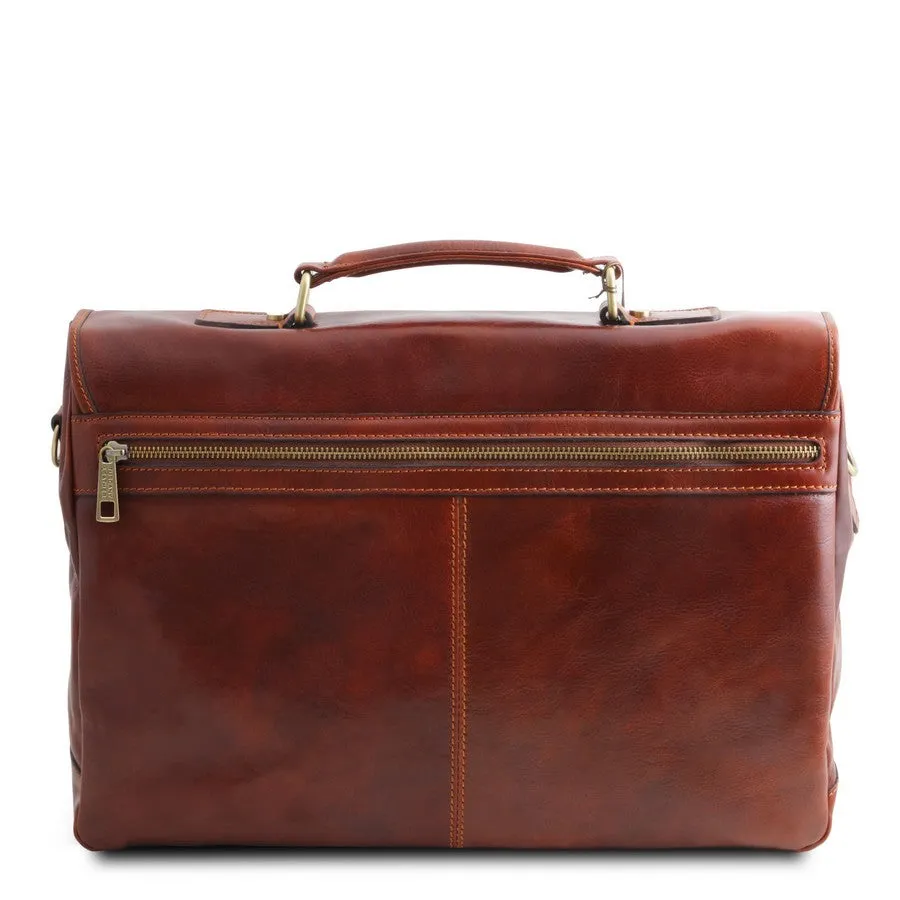 Mantova Leather Briefcase Bag