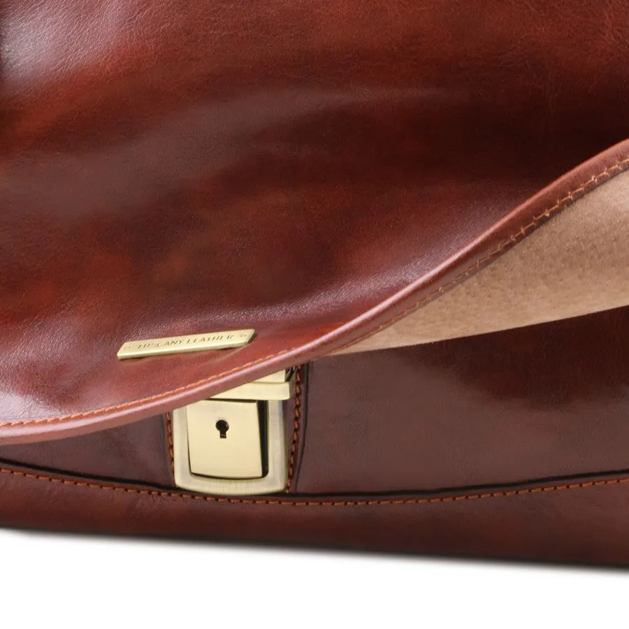 Mantova Leather Briefcase Bag