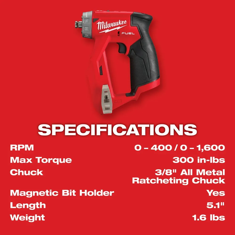 Milwaukee 2505-20 M12 FUEL Installation Drill/Driver (Tool-Only)