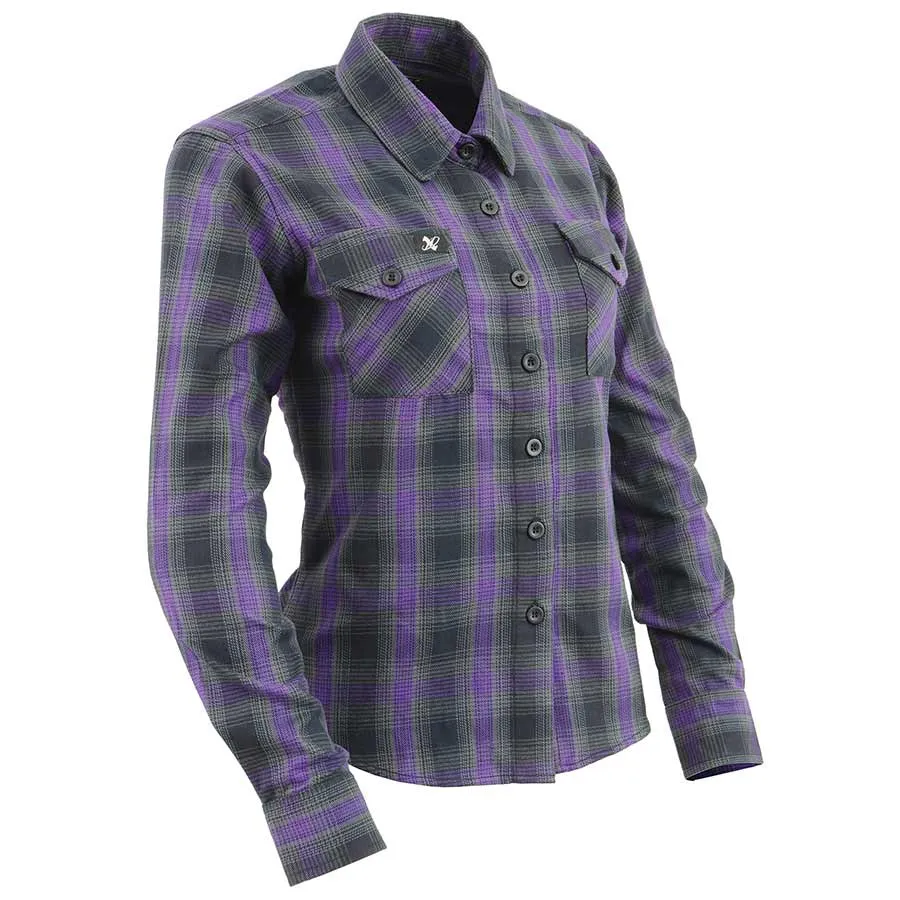 Milwaukee Leather Women's Armoured Plaid Shirt