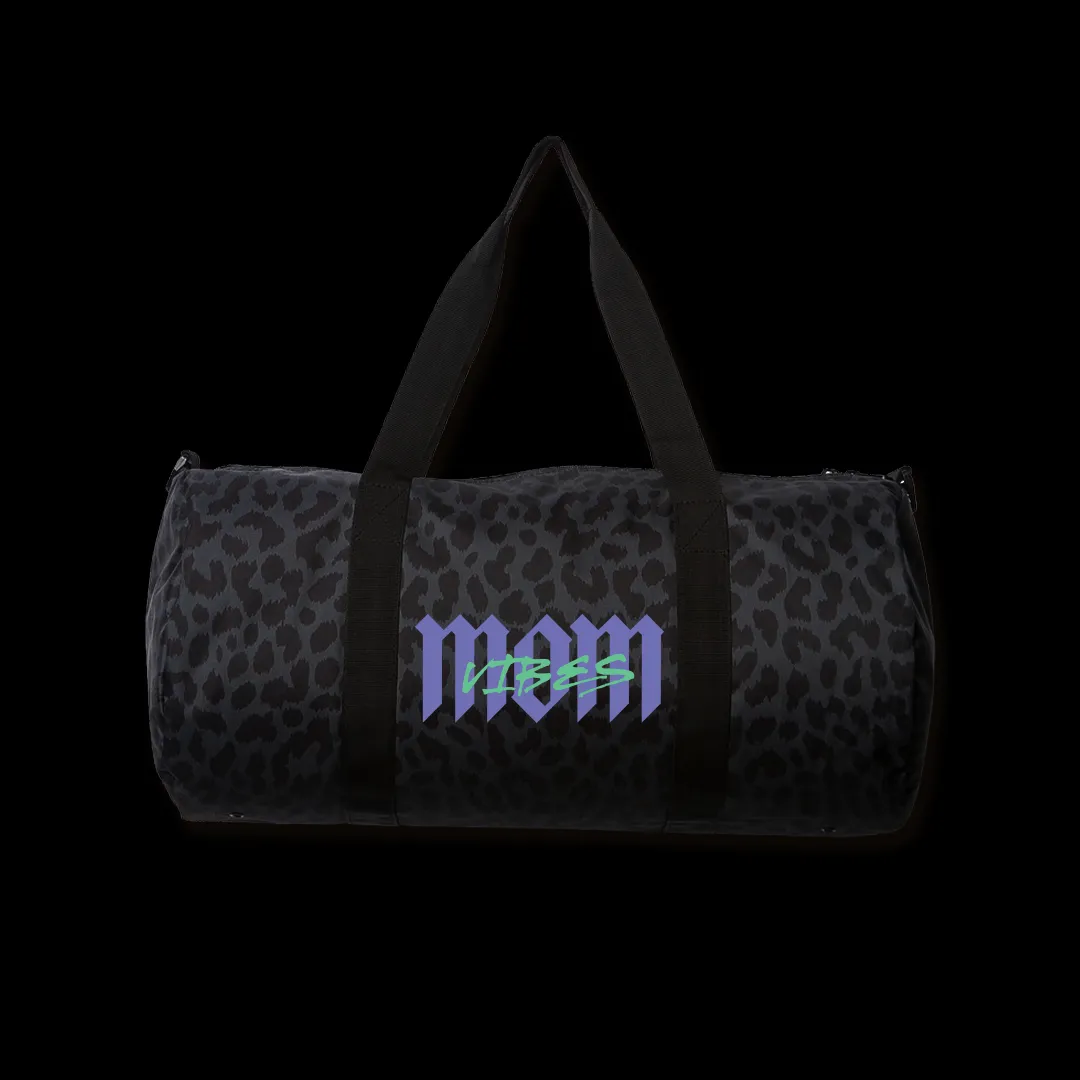 MomVibes All-Purpose Duffel (Black Cheetah)