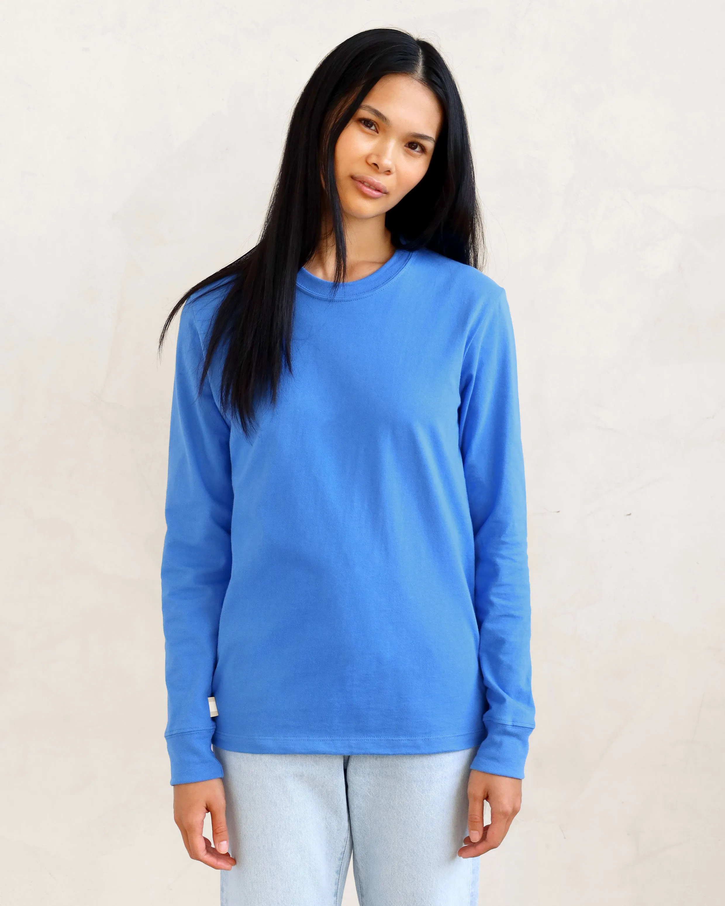 Monday Long Sleeve Tee Super Blue - Unisex