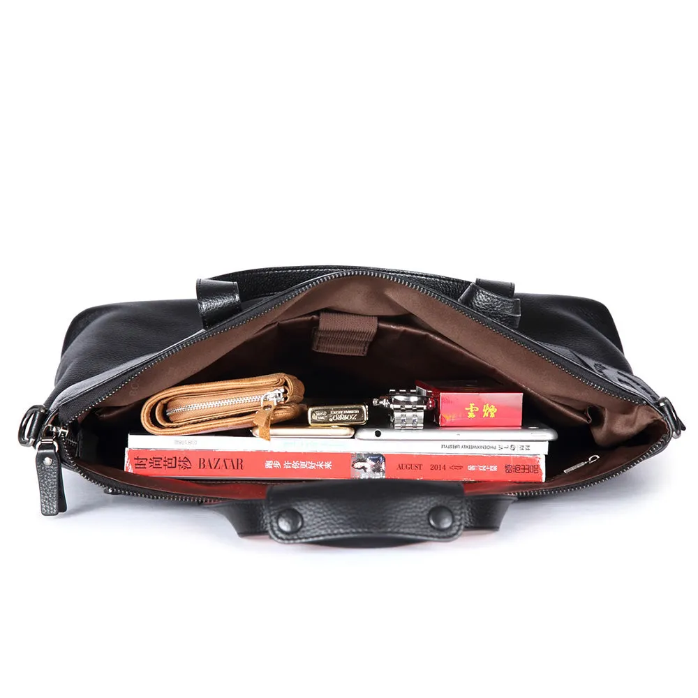 Morgan Genuine Leather Business Briefcase | 15.6'' Laptop