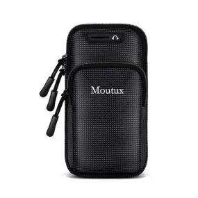 Moutux Outdoor Running Cell Phone Arm Bag Unisex Waterproof Sport Armband(Black)