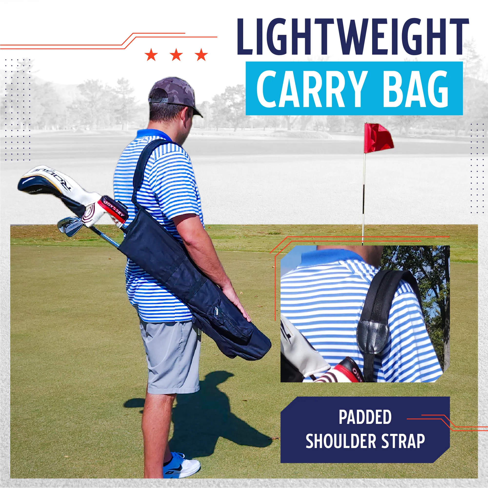 Murray Sporting Goods Golf Sunday Lightweight Travel Carry Bag