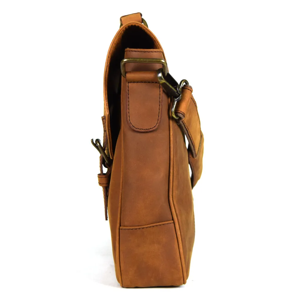 Nevada Messenger Bag in Suede Leather Tan Color - FINAL SALE NO EXCHANGE - gorgeous!!!