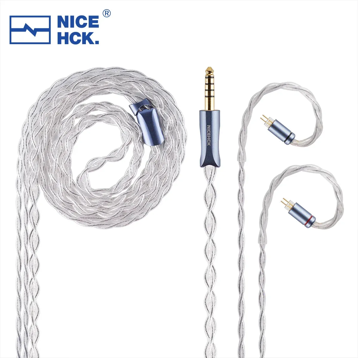 NiceHCK GalaxyLab 7N 9µm Silver Foil Plated OCC   Silver Plated Induction Annealing Copper Cable