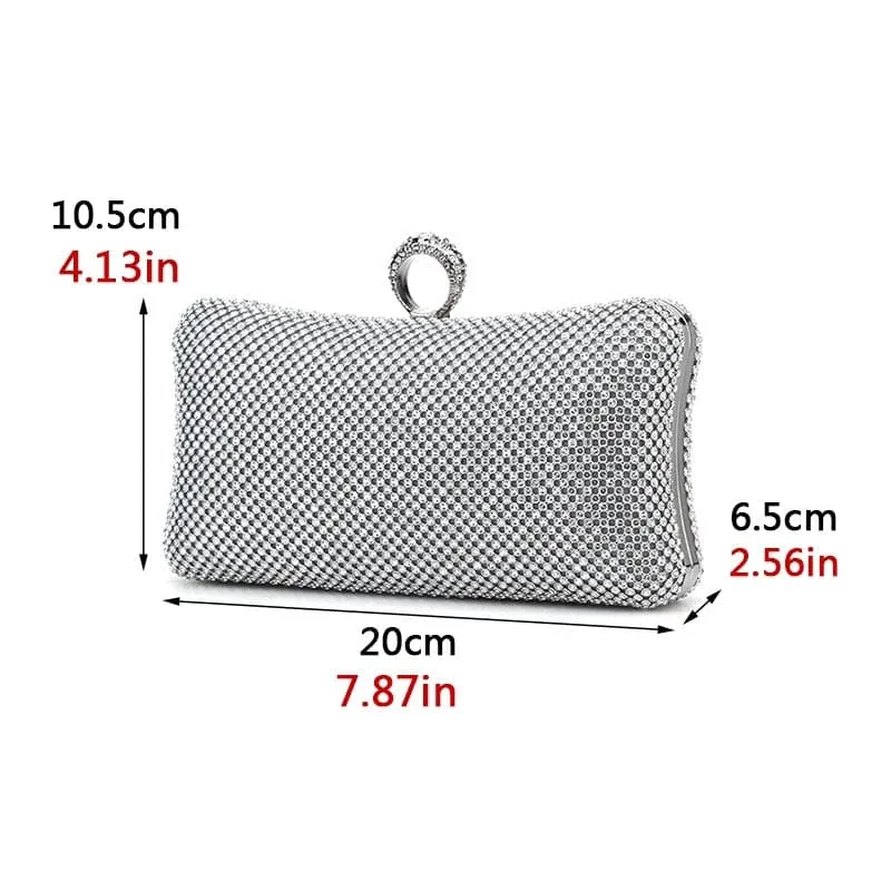 Night Glam Clutch - Silver