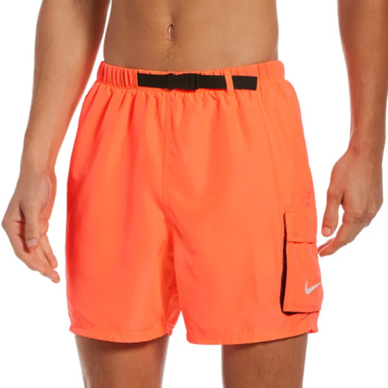 Nike - Belted Packable 5" Volley Short (Bright Mango)