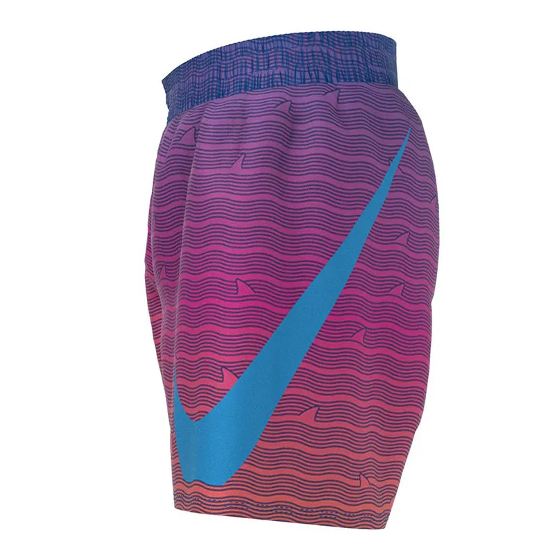 Nike - Boys  Shark Stripe Breaker 4" Volley Short (Photo Blue)