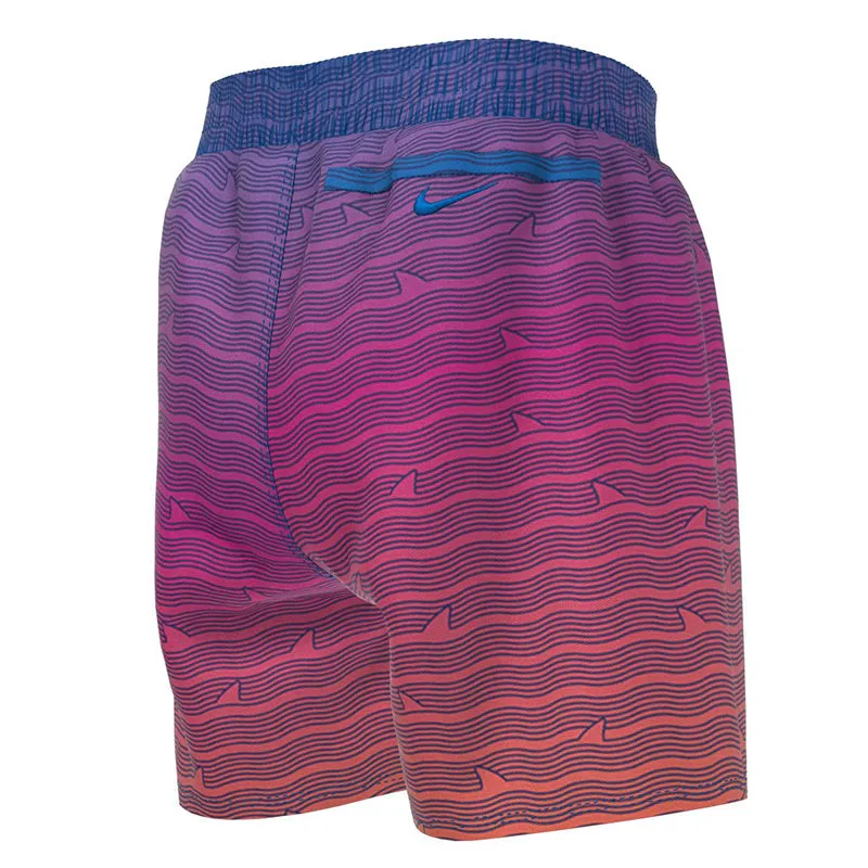 Nike - Boys  Shark Stripe Breaker 4" Volley Short (Photo Blue)