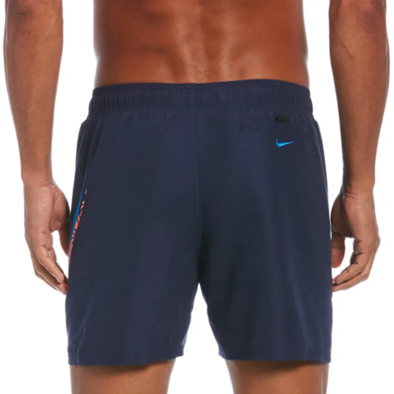 Nike - Men's Swim Liquify Swoosh 5" Volley Short (Midnight Navy)