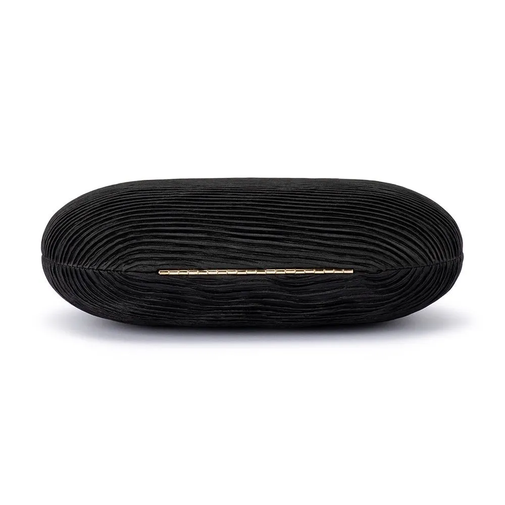 OB4820 NATALIE PLEATED OVAL CLUTCH