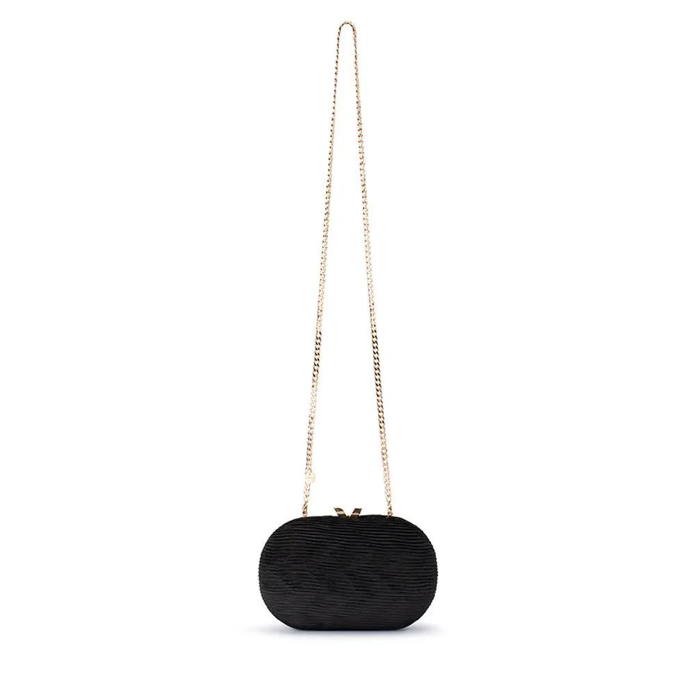 OB4820 NATALIE PLEATED OVAL CLUTCH