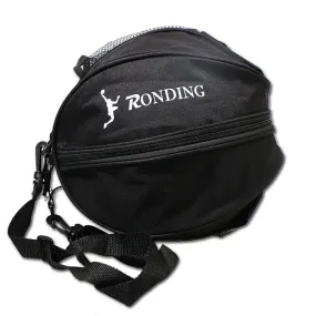 One-shoulder Two-way Opening Zipper Basketball Volleyball Football Bag Sports Ball Bag(Black)