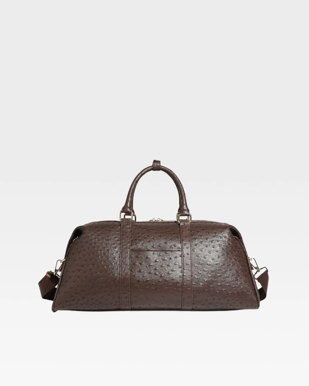 Ostrich Duffle Bag in Brown