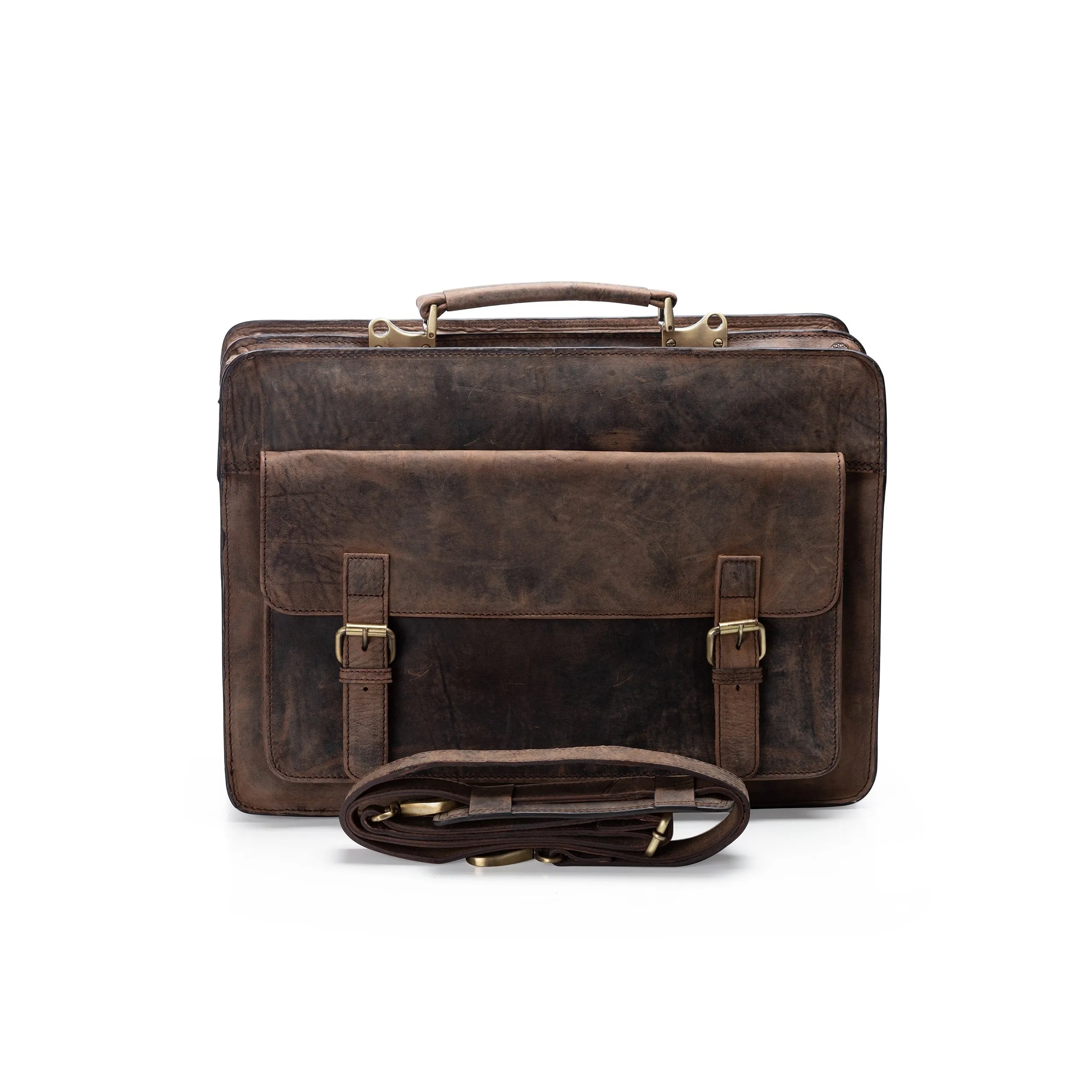 Parker Leather Mens Briefcase