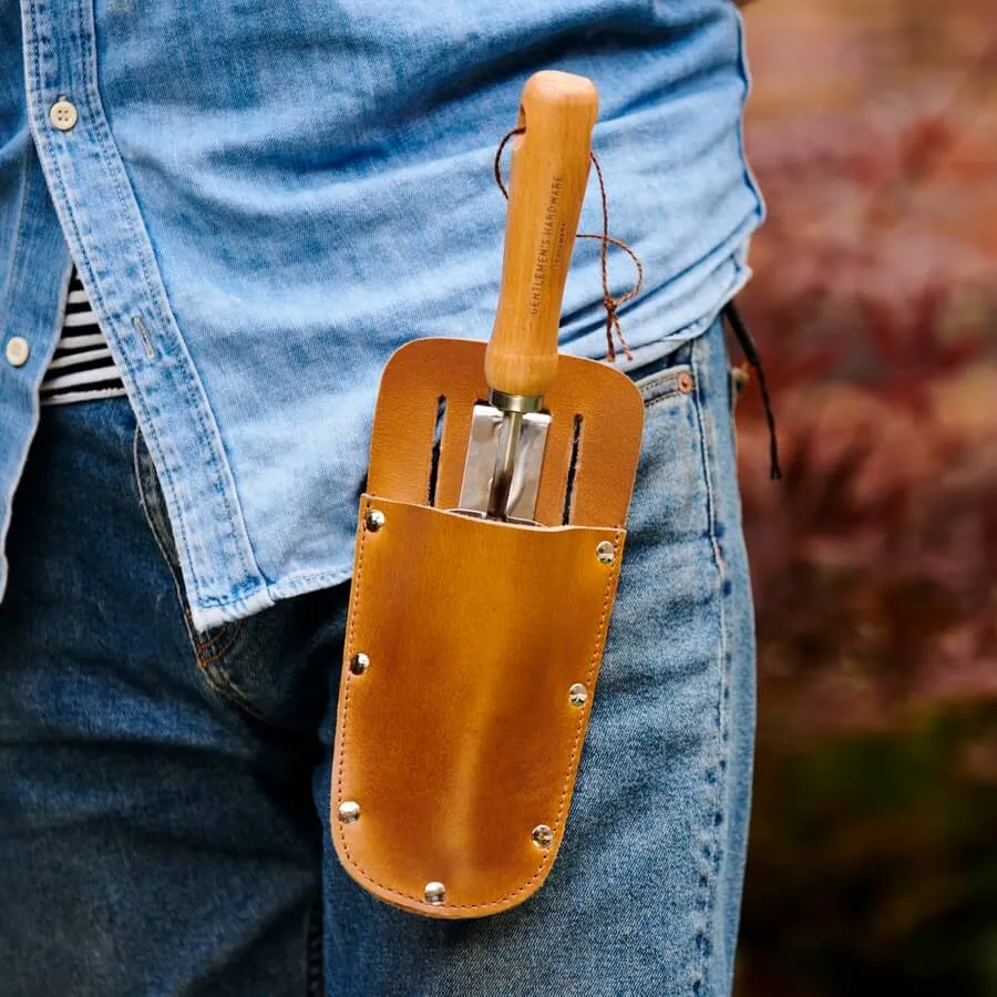 Personalised Leather Gardening Tool Holder