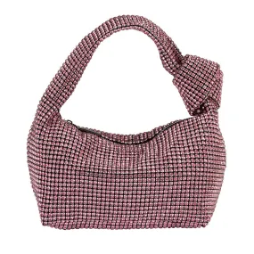 Polly Crystal Shoulder Bag in Pink