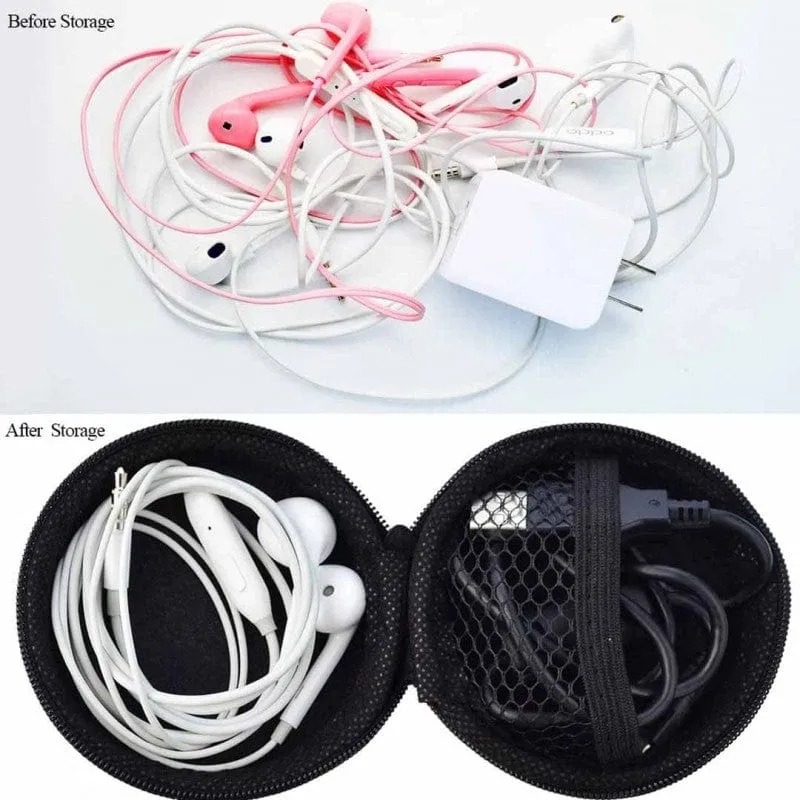 Portable Earphone & Sim Card Pouch ( Random Colour )