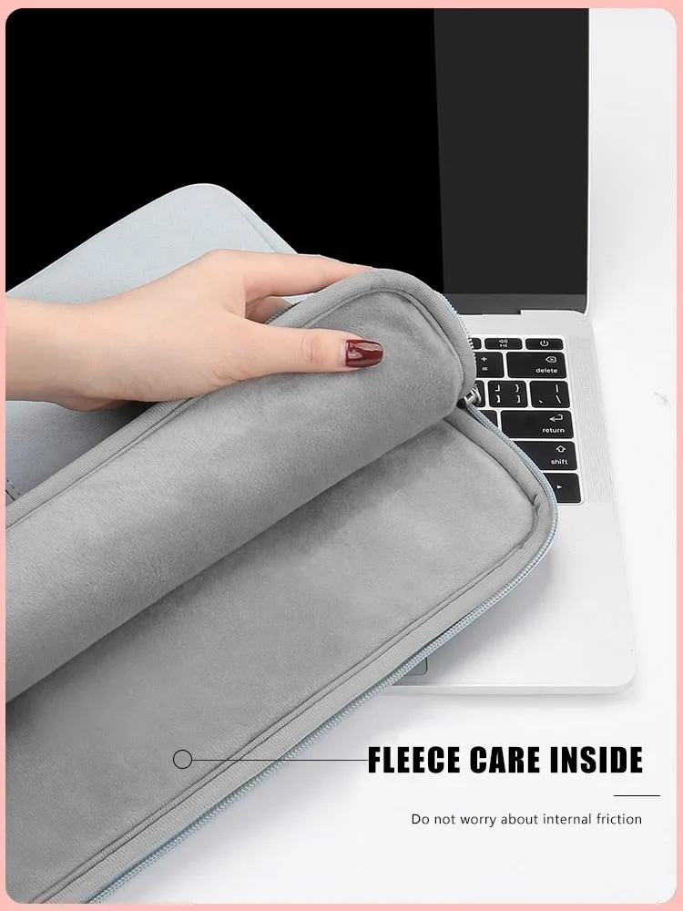 PU Leather women Laptop Bag Notebook Case Carrying Briefcase for Macbook Air 13.3 14 15.6 inch men Handbags shoulder sleeve Bag