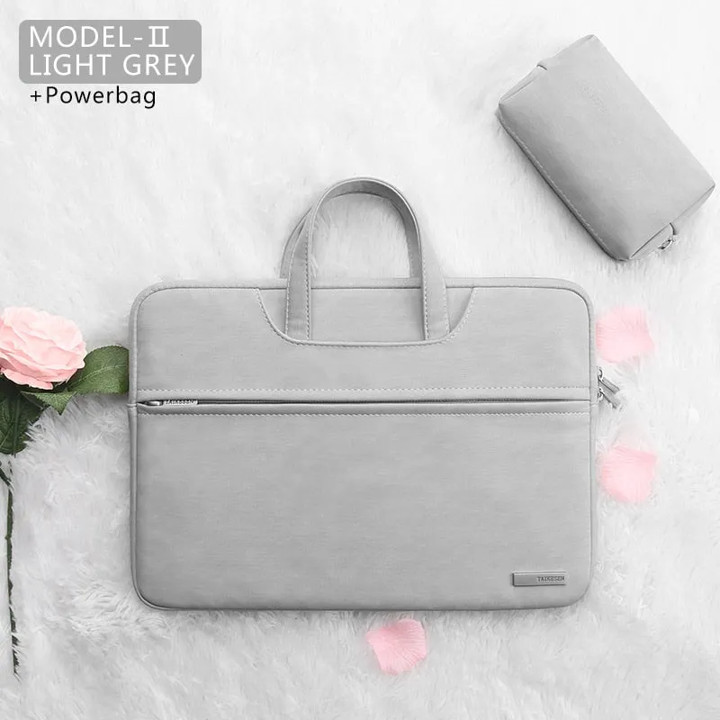 PU Leather women Laptop Bag Notebook Case Carrying Briefcase for Macbook Air 13.3 14 15.6 inch men Handbags shoulder sleeve Bag