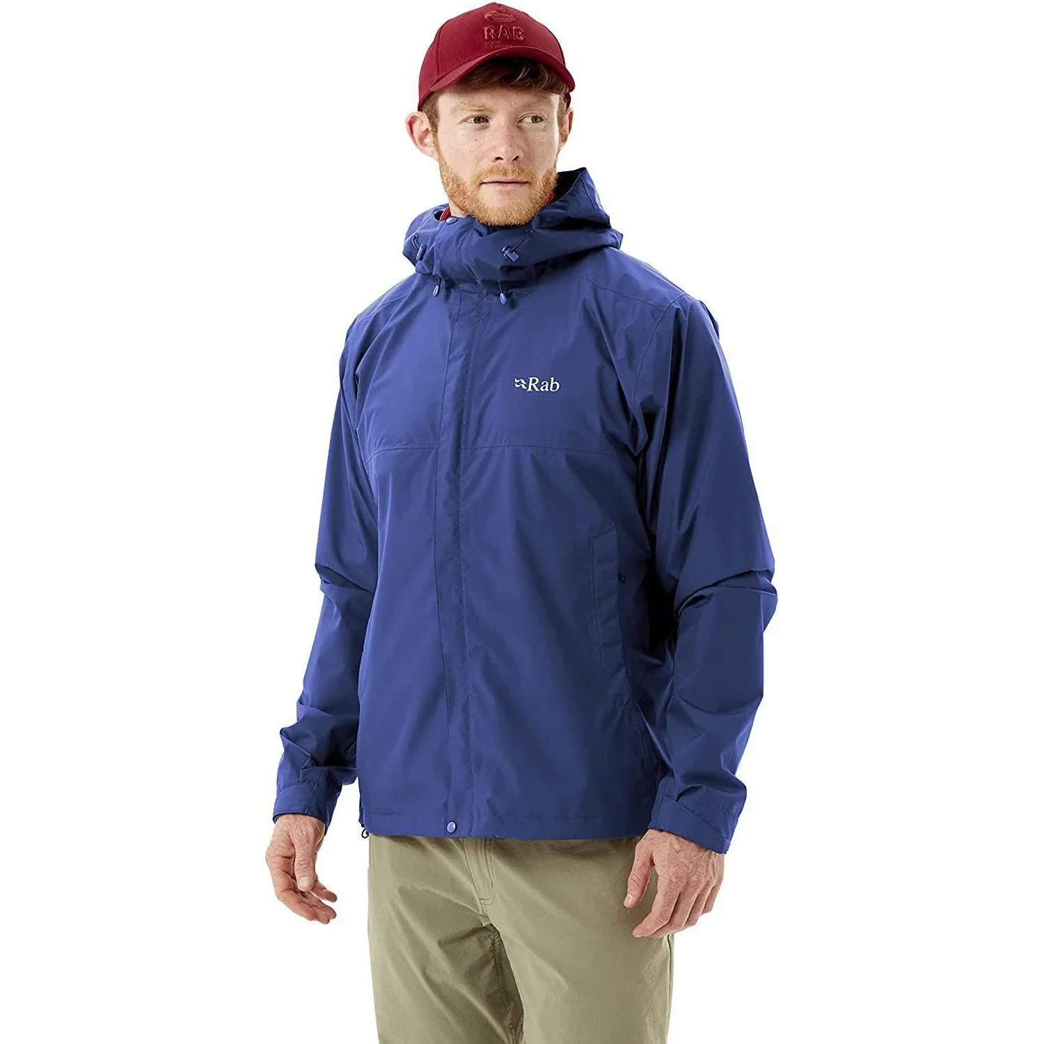 Rab Men's Downpour Eco Waterproof Breathable Jacket for Hiking and Climbing