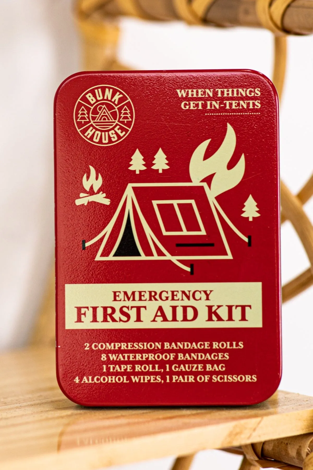 Red Emergency First Aid Kit