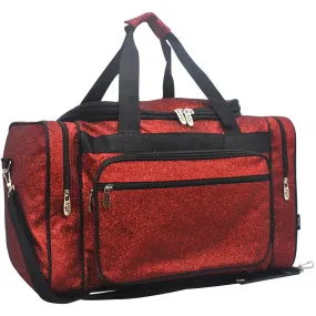 Red Glitter NGIL Canvas 23" Duffle Bag