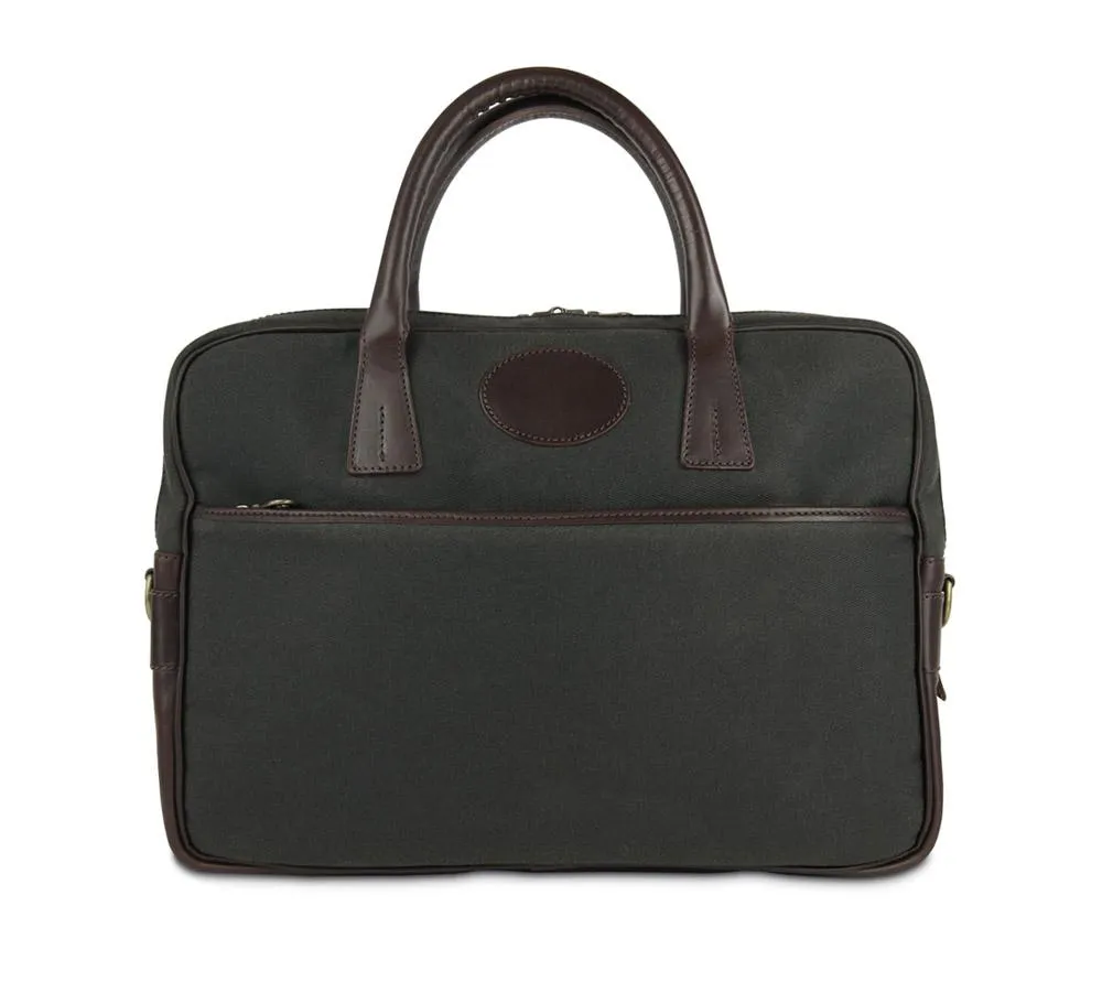 Regents Waxed Canvas Briefcase