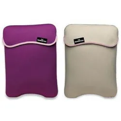 Reversible Notebook Sleeve Fits Most Widescreens Up to 10 - Purple/Cream