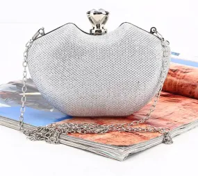 Rhinestone Single Chain Bride Wedding Fashion  Day Clutch