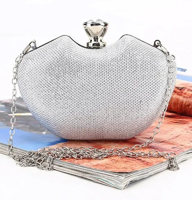 Rhinestone Single Chain Bride Wedding Fashion  Day Clutch