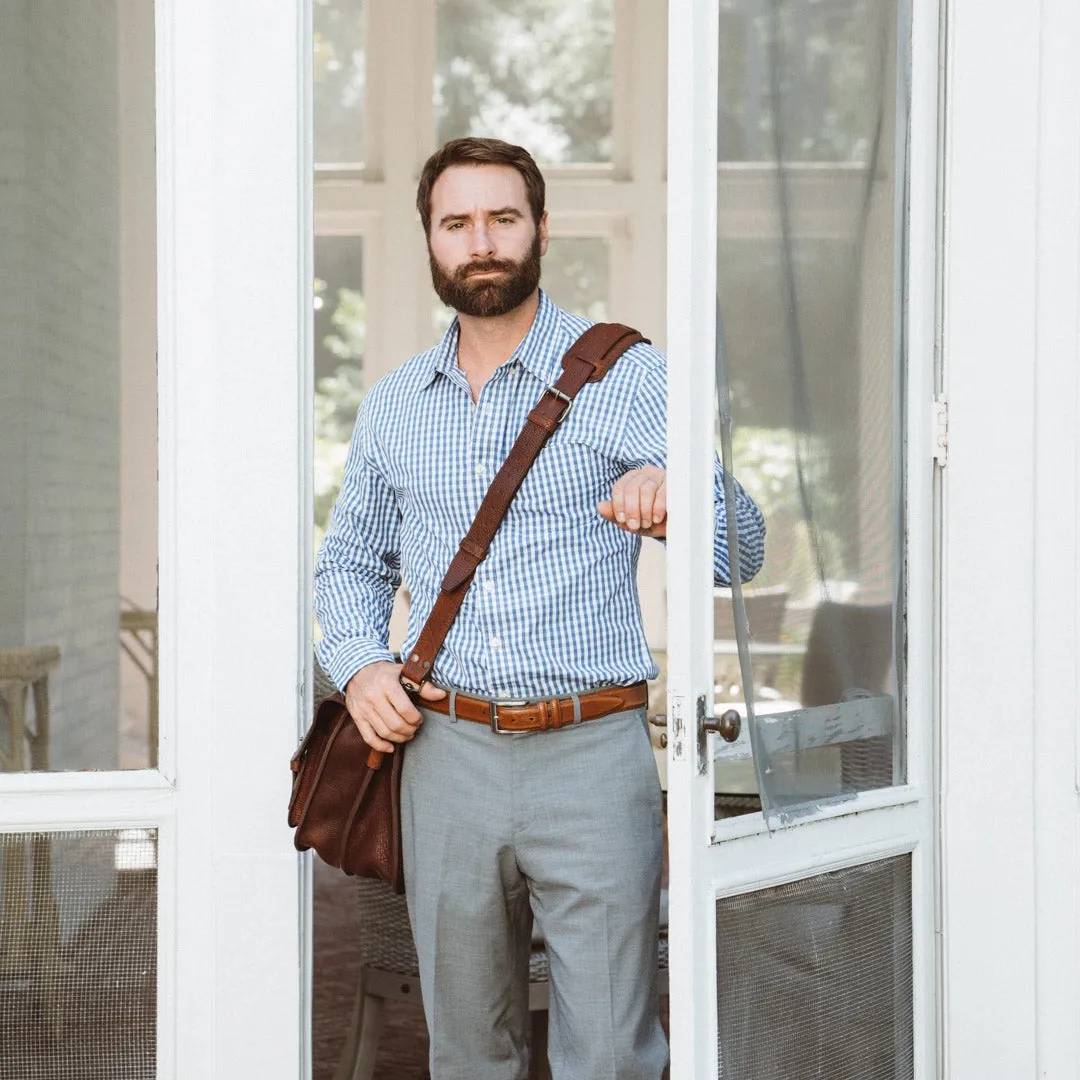 Ryder Reserve Bison Leather Briefcase | Brown