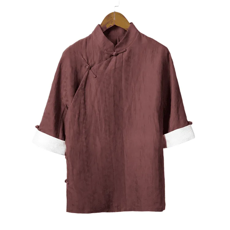 Short Sleeve Changshan Shirt