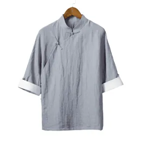 Short Sleeve Changshan Shirt