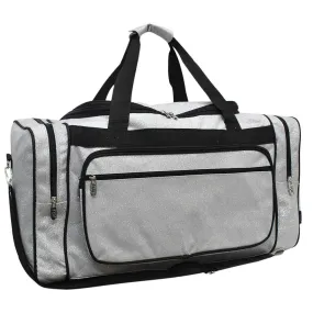 Silver Glitter NGIL Canvas 23" Duffle Bag