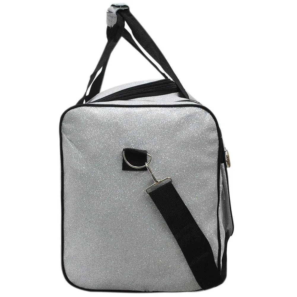 Silver Glitter NGIL Canvas 23" Duffle Bag